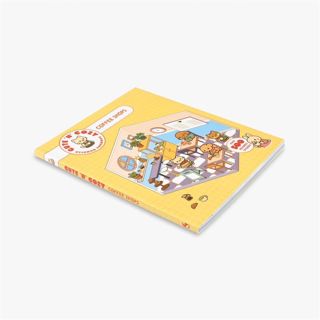 Cute 'n' Cozy Sticker Therapy: Coffee Shops