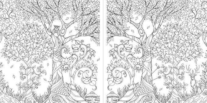 Miniature Enchanted Forest: A Pocket-Sized Adventure Coloring Book