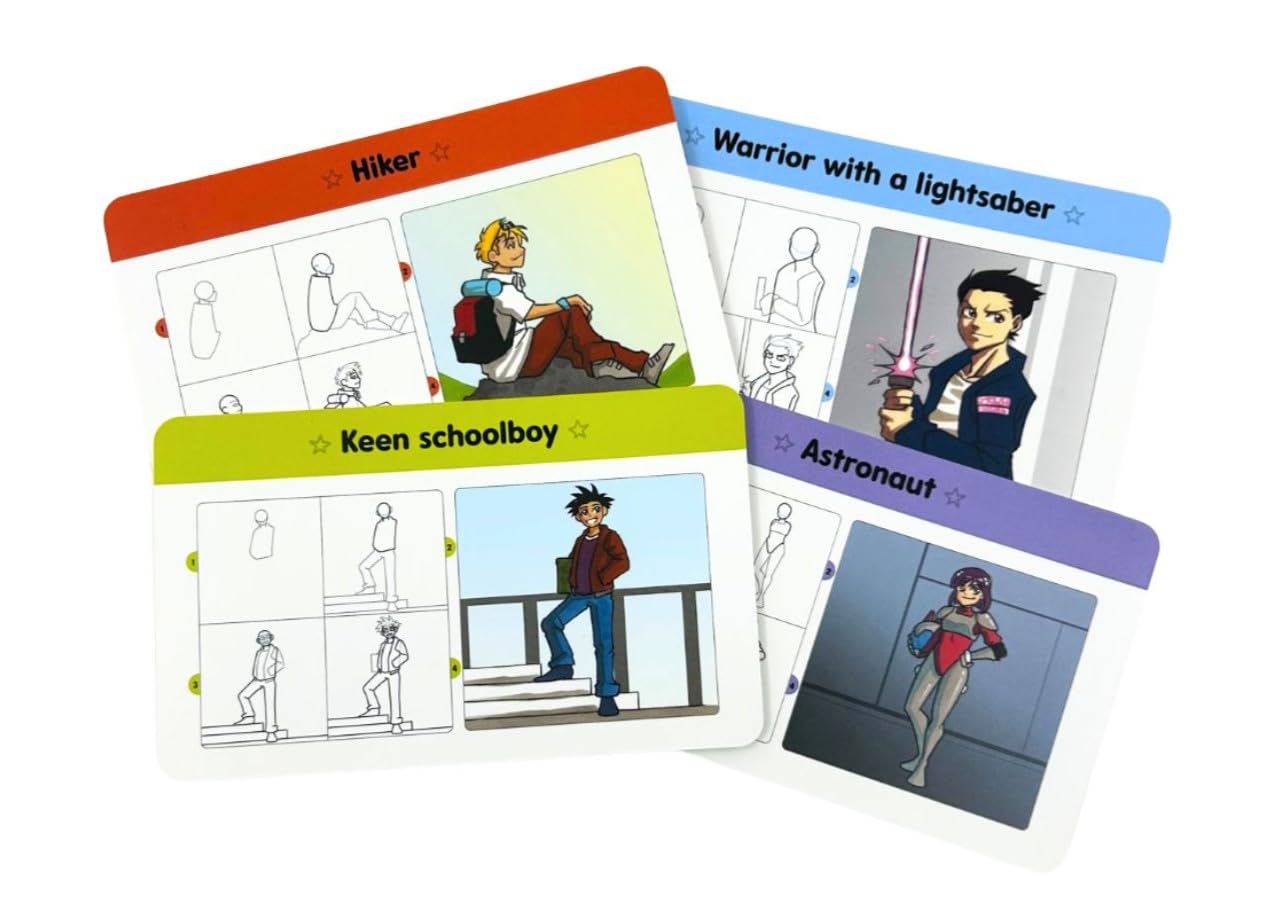 Manga Quick and Easy Drawing Deck: Learn to Draw More than 50 Characters!