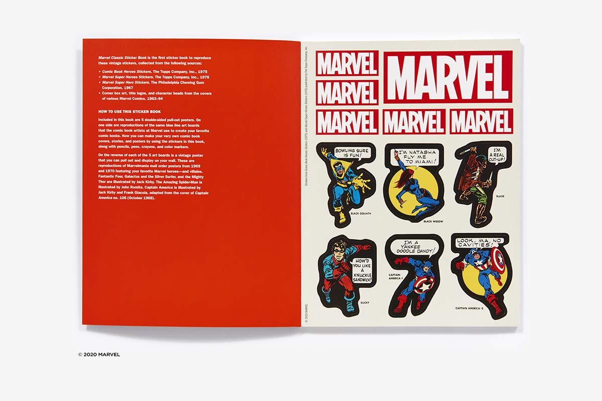 Marvel Classic Sticker Book