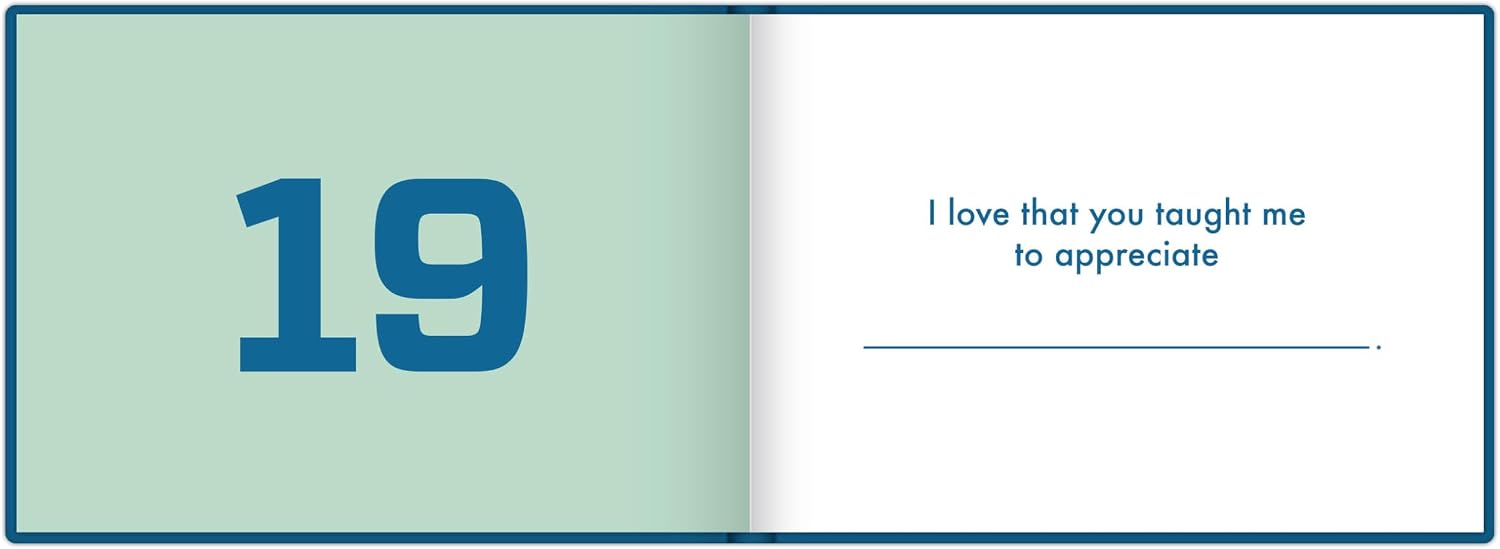 What I Love About Dad Fill In The Love Book