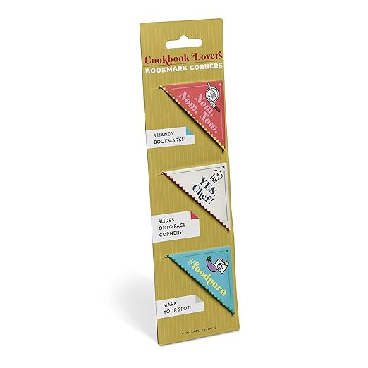 Knock Knock Cookbook Lovers Bookmark Corners
