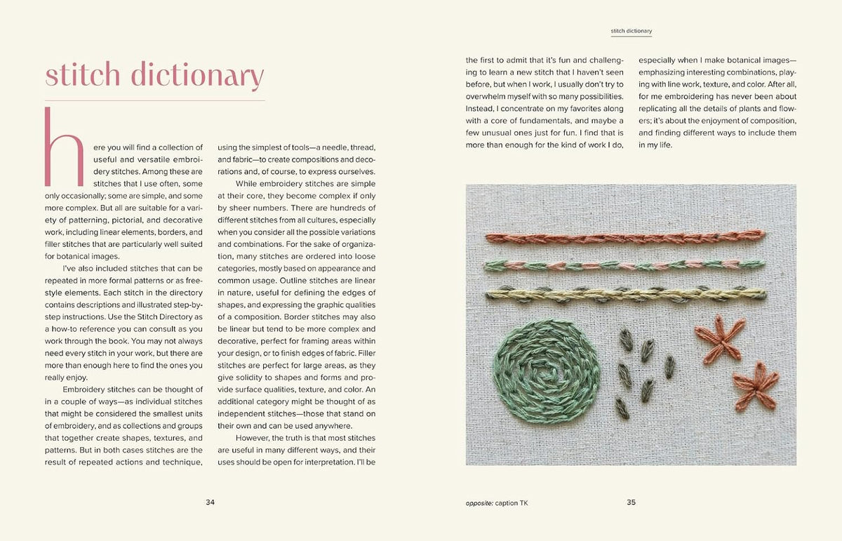 Botanical Embroidery: A Garden of Plant and Flower Designs to Stitch