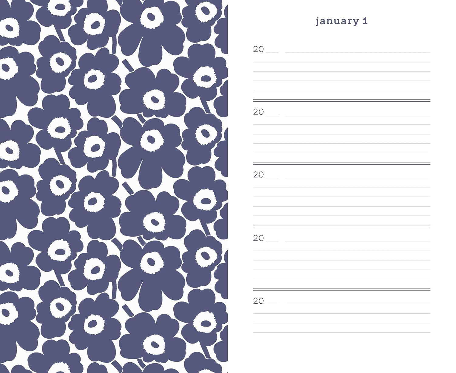 Marimekko One Line a Day (Red Unikko) - A Five-Year Memory Book