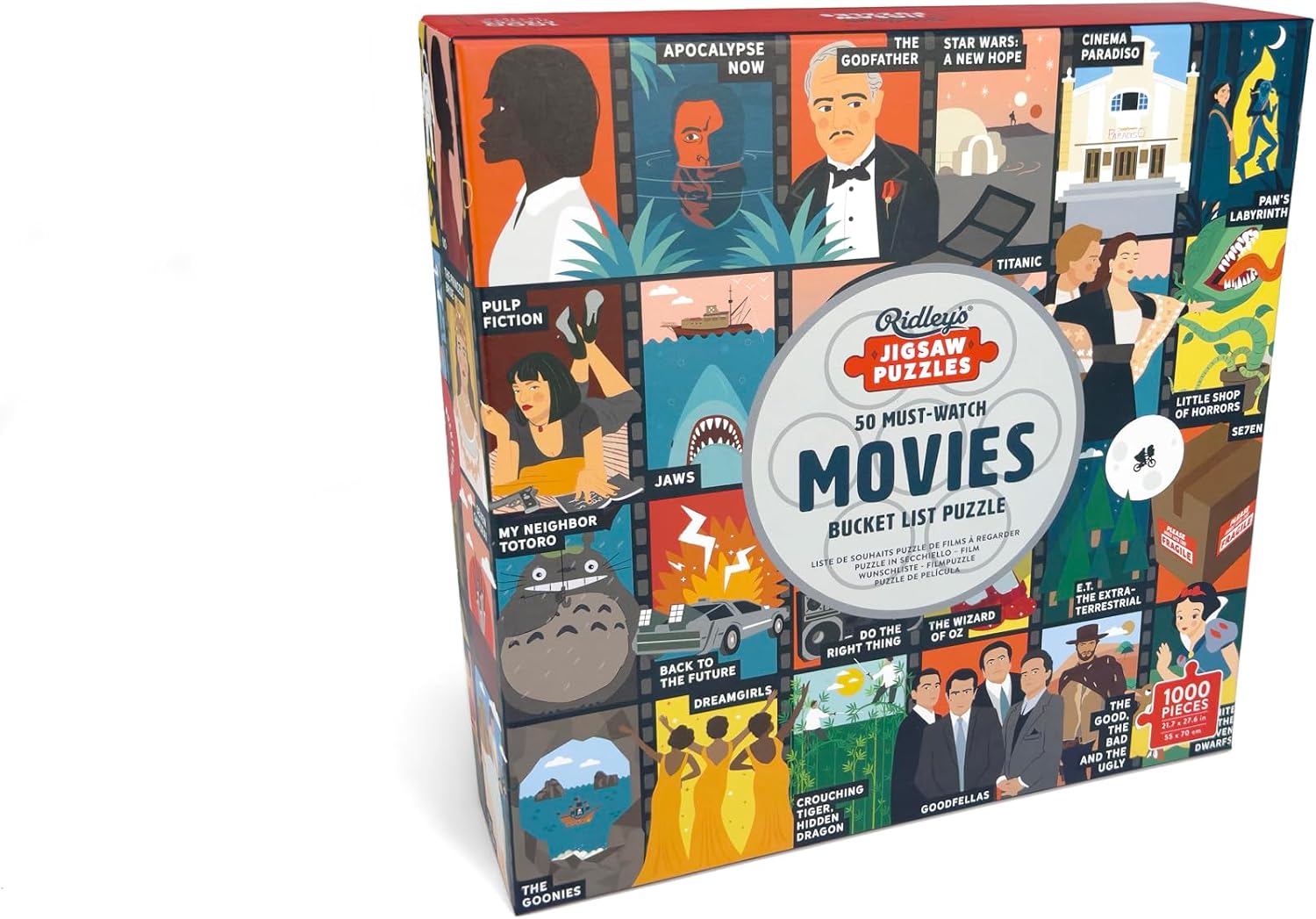 50 Must-Watch Movies Bucket List 1000-Piece Puzzle