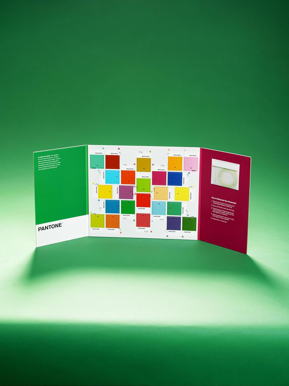 PANTONE Advent Calendar: 24 Days of Colourful Pop-Out Ornaments