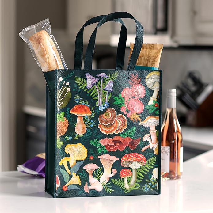 World of Mushrooms Reusable Shopping Bag