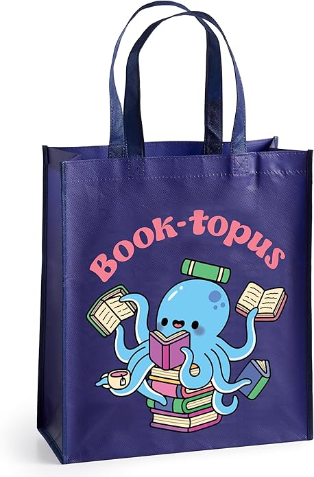 Book-topus Reusable Shopping Bag