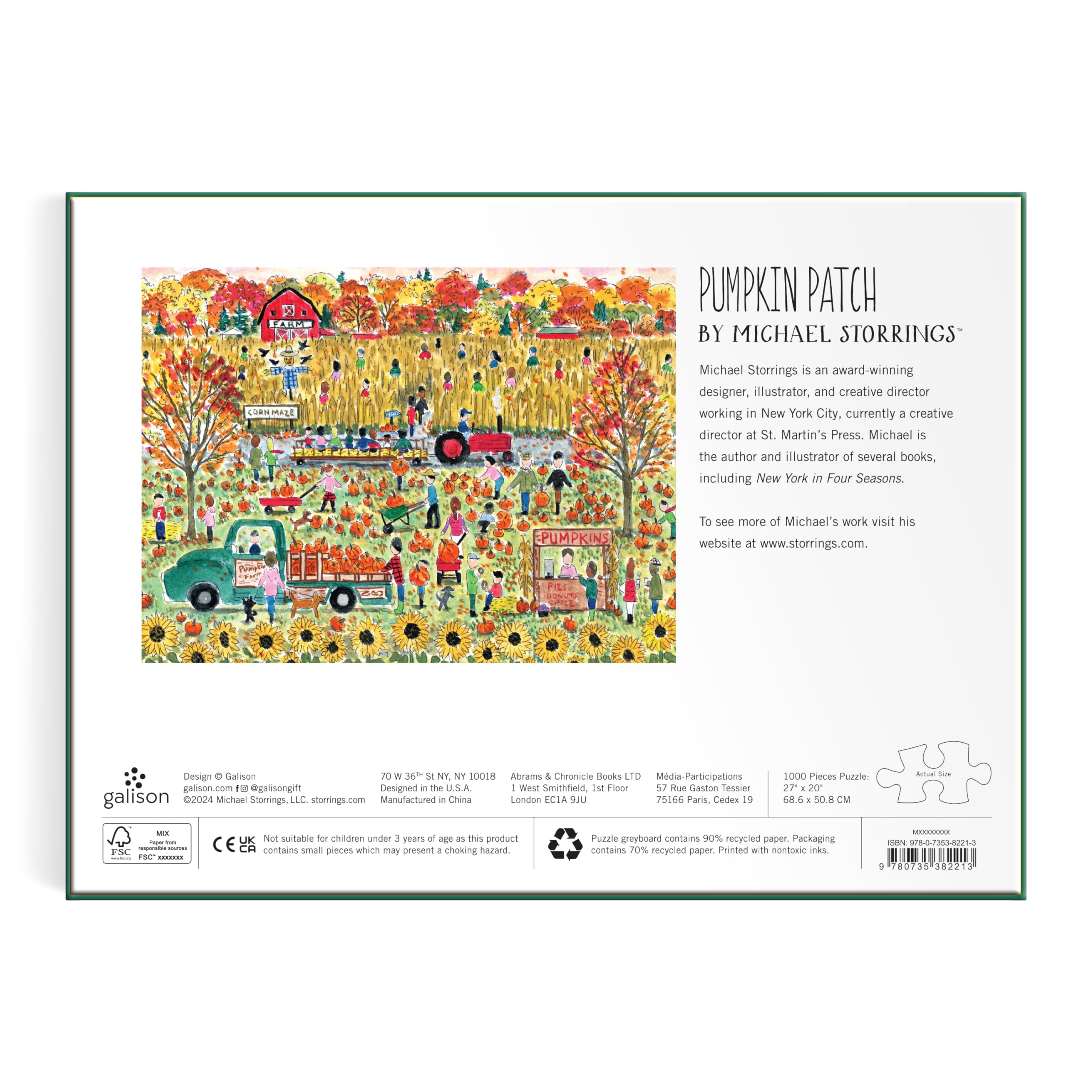 Pumpkin Patch – 1000 Piece Michael Storrings Jigsaw Puzzle