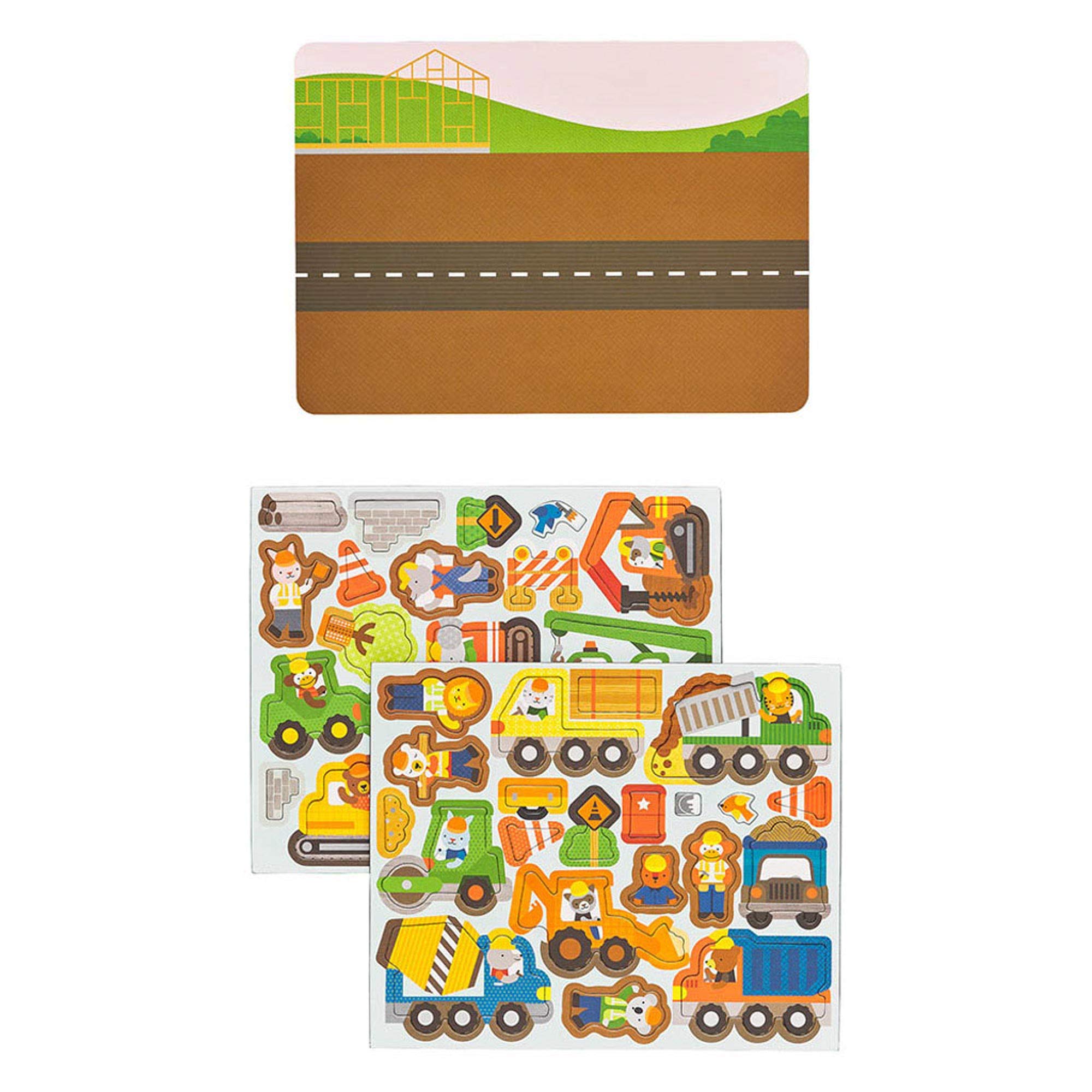 Construction Magnetic Play Scene