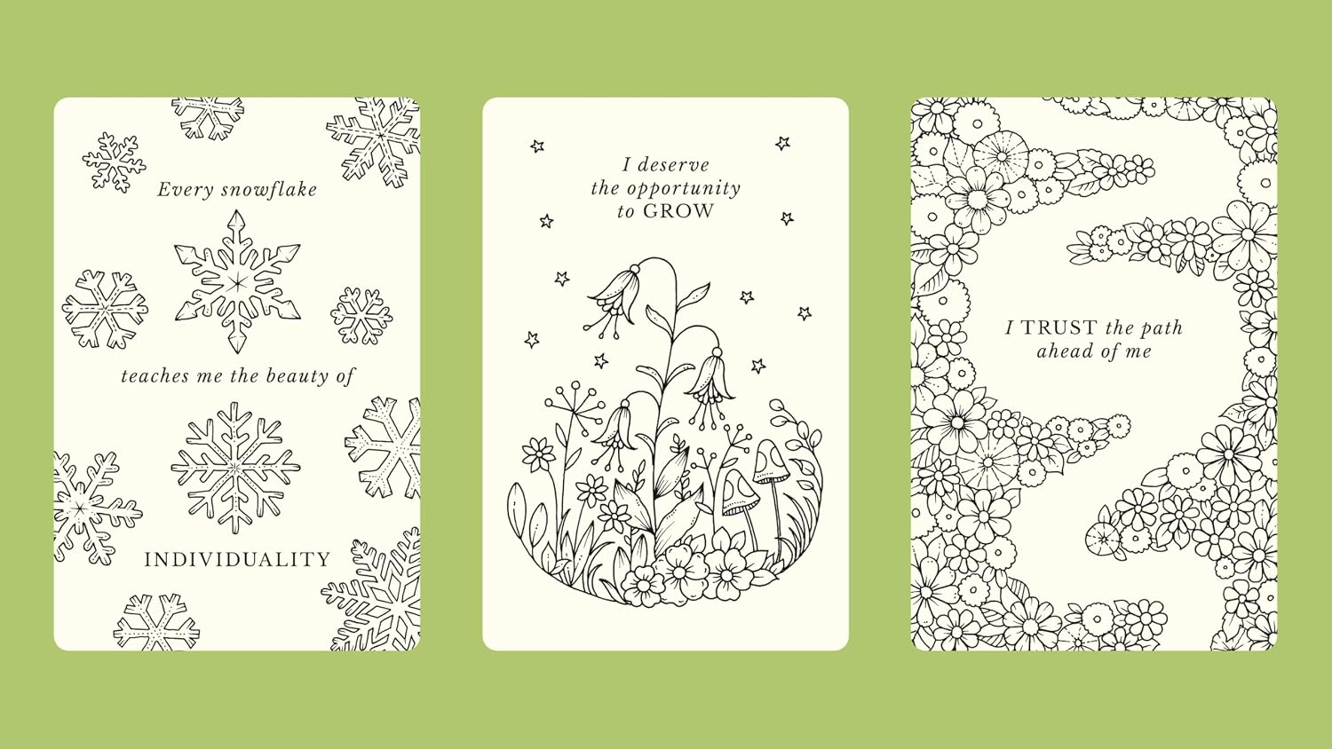 Johanna Basford's Notes from Nature: 30 Affirmation Cards to Colour