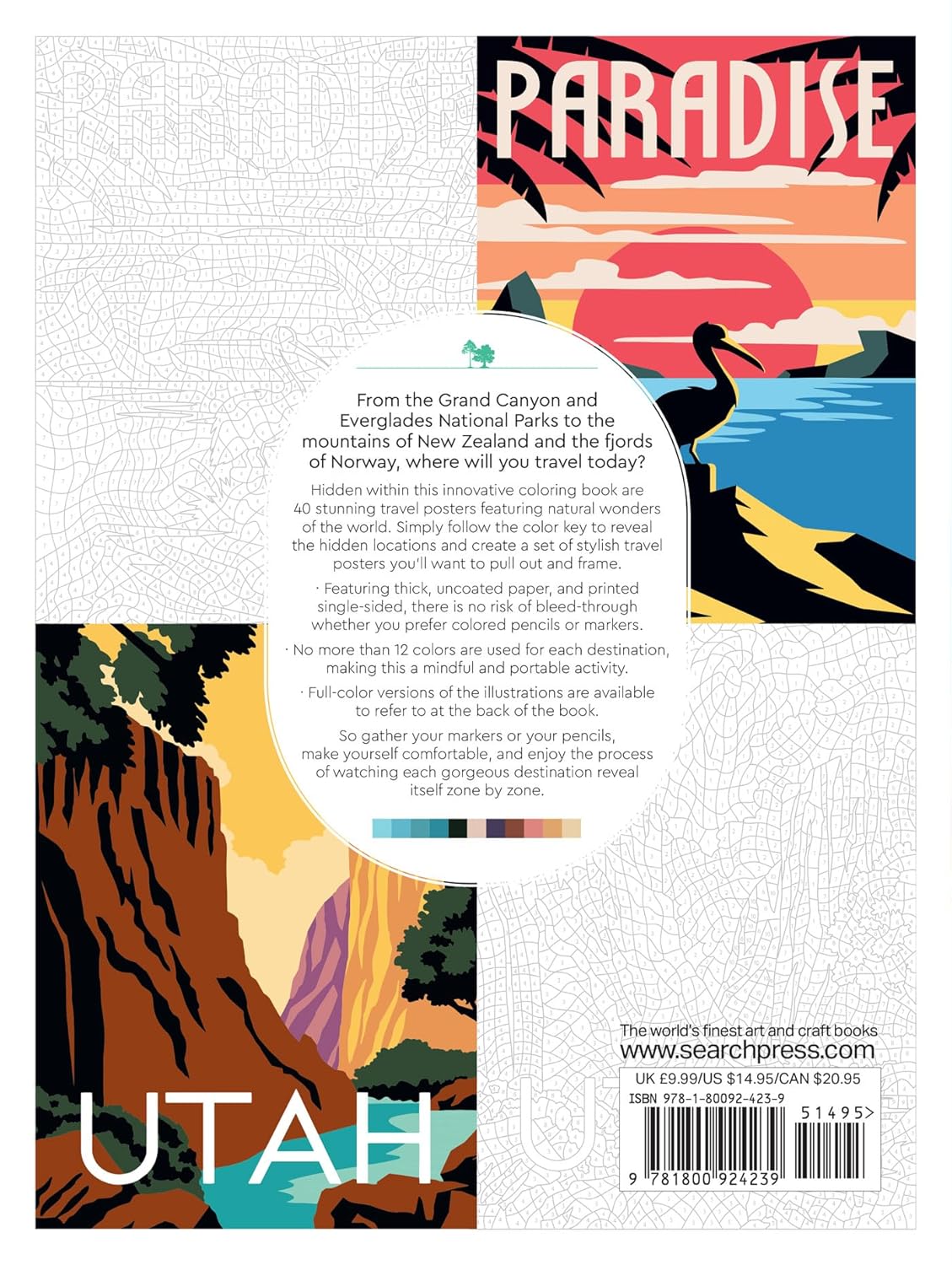 Color by Numbers: Nature: 40 mystery pictures to reveal