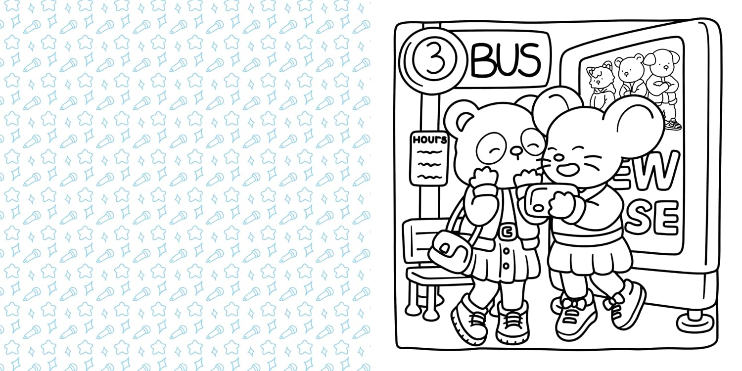 K-Pop Cuties: Adorable Characters to Color
