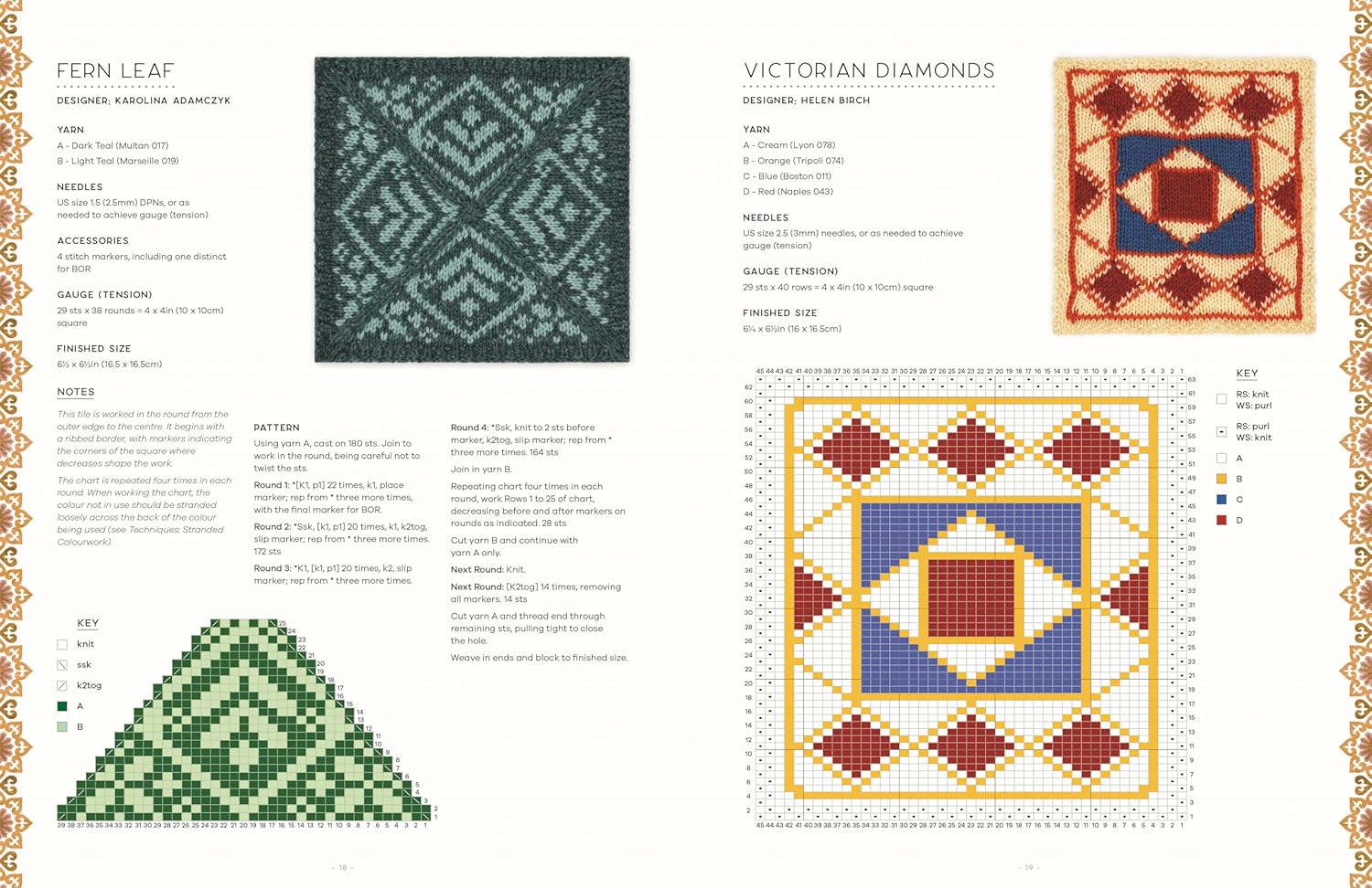 100 Knitted Tiles: Charts and patterns for knitted motifs inspired by decorative tiles