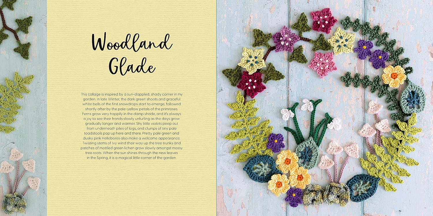 Crochet Collage Garden: Botanical patterns for crochet collage and appliqué