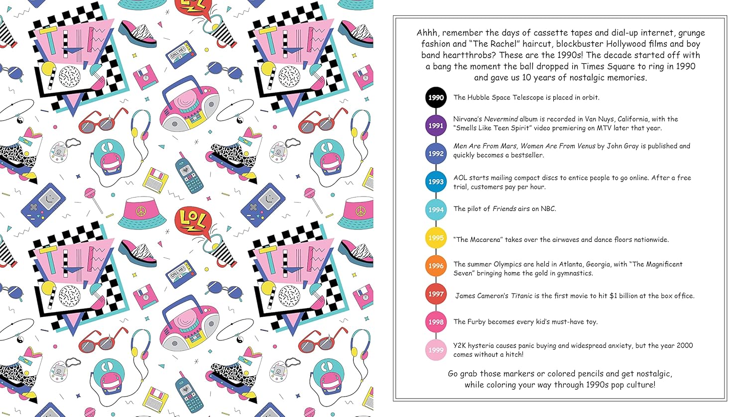 Best of the '90s Coloring Book