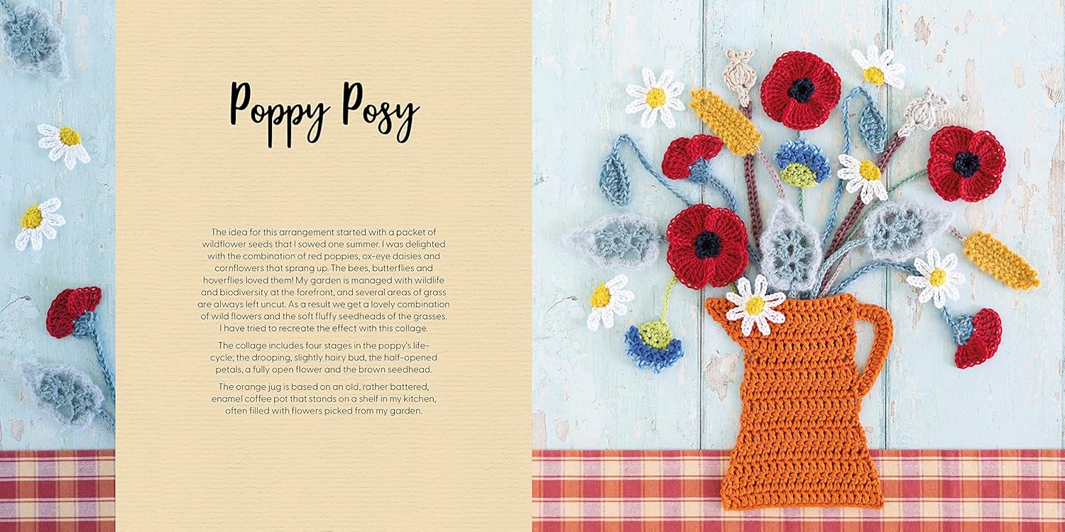 Crochet Collage Garden: Botanical patterns for crochet collage and appliqué
