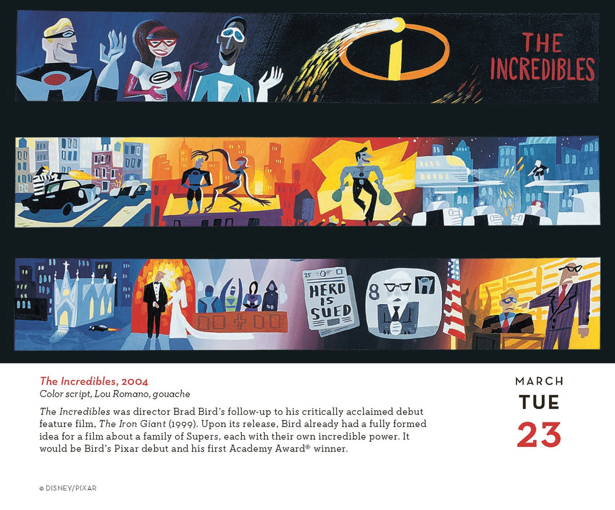 Disney A Year of Animation 2027 Daily Calendar