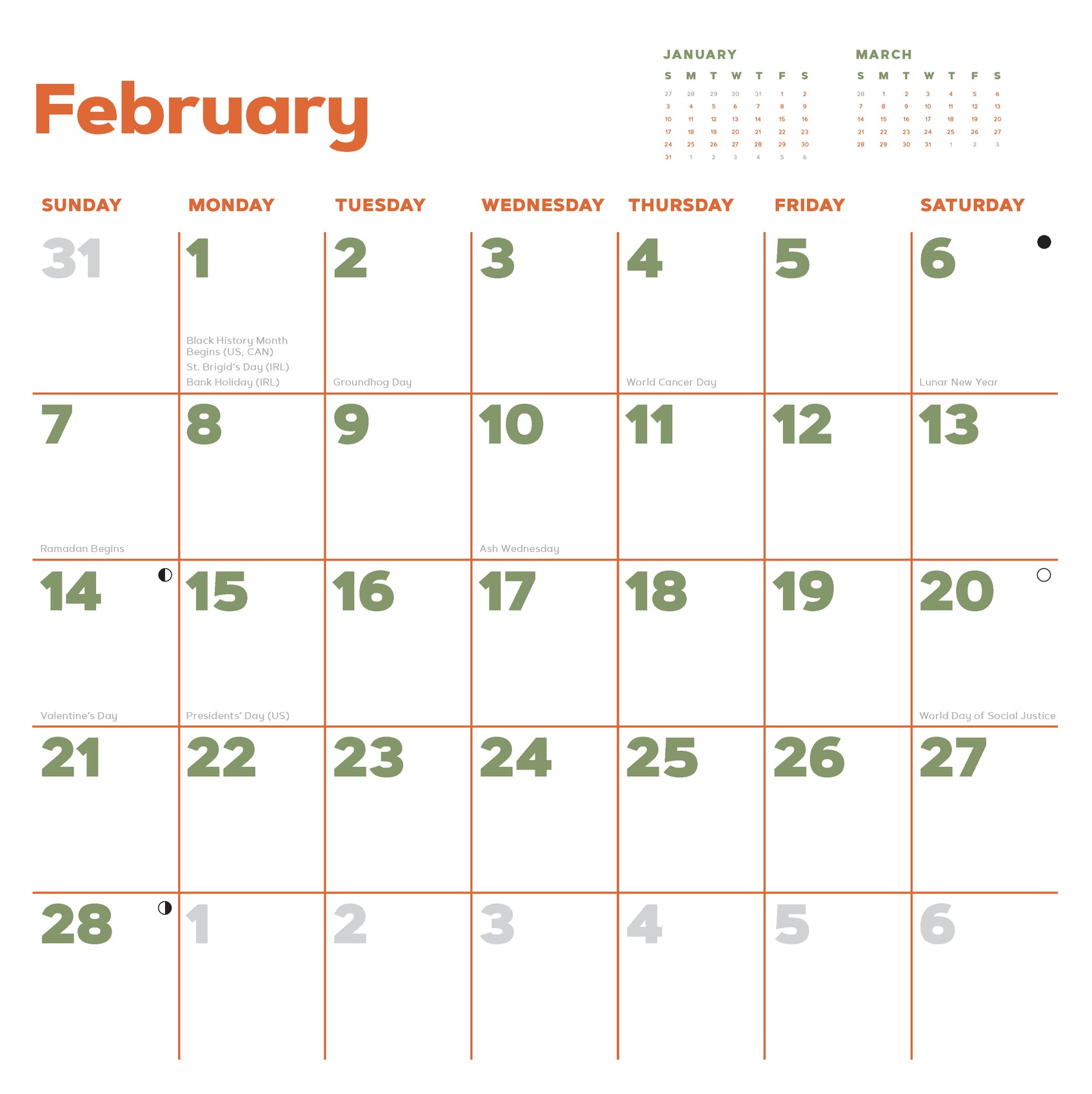 Catffirmations 2027 Wall Calendar