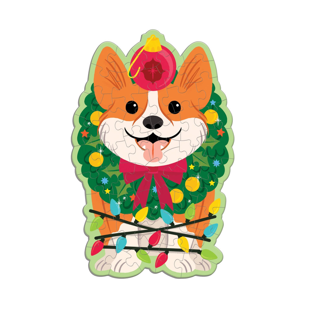Christmas Corgi 48 Piece Scratch an