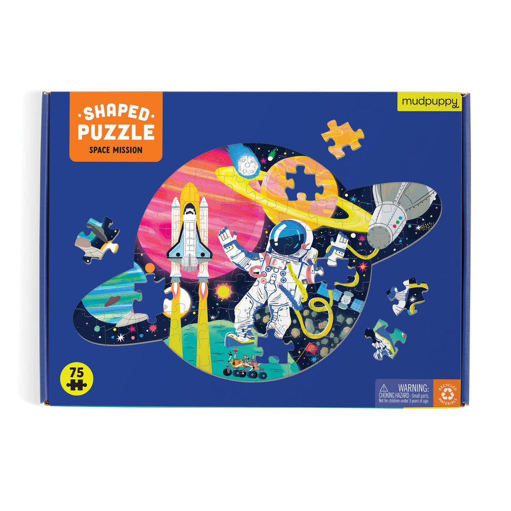 Space Mission 75 Piece Shaped Scene