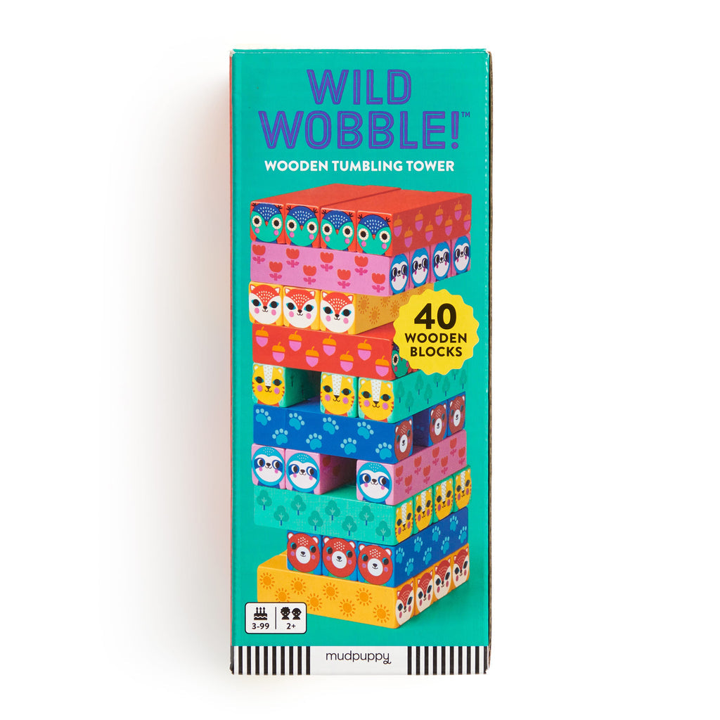 Wild Wobble Wooden Tumbling Tower