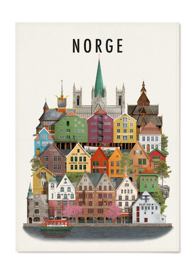 Tea Towel Norge