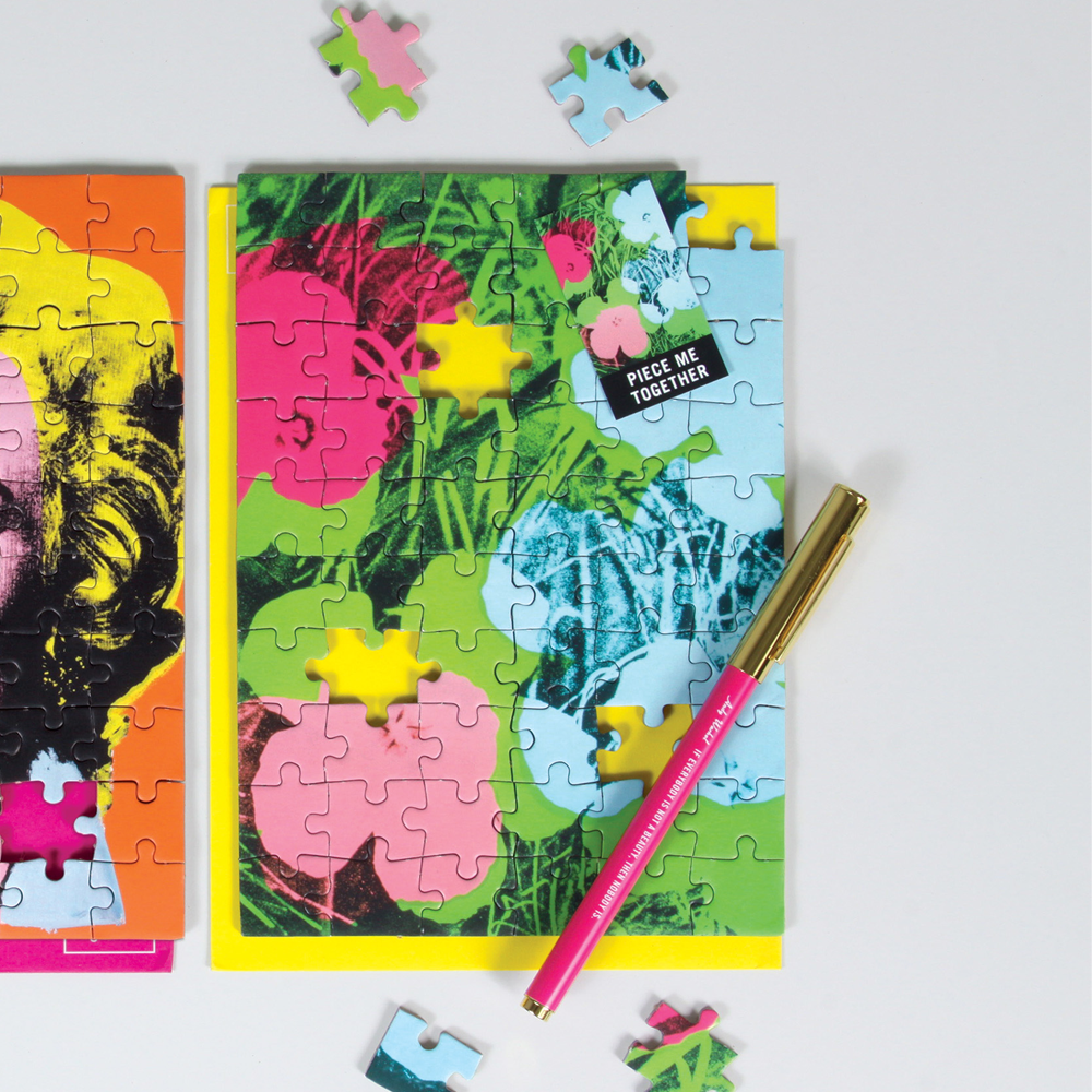 Andy Warhol Flowers Greeting Card P