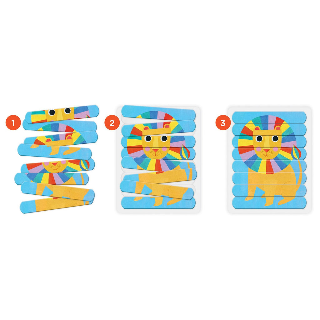 Animals of the World Puzzle Sticks