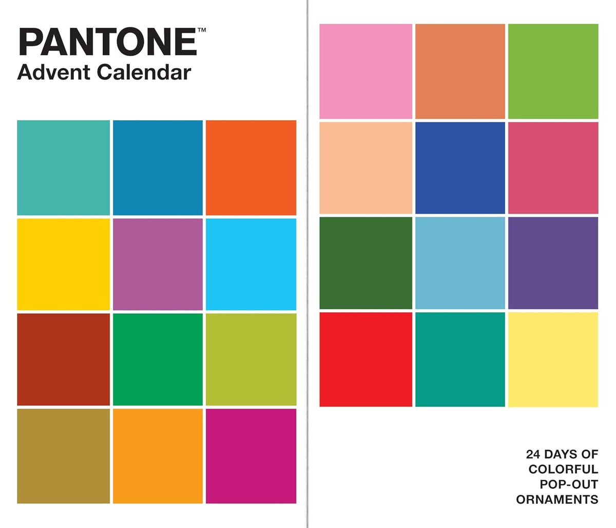 PANTONE Advent Calendar: 24 Days of Colourful Pop-Out Ornaments