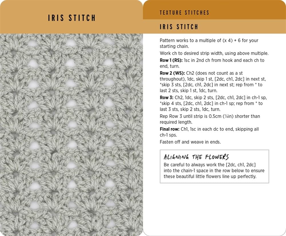 Crochet Stitches Card Deck