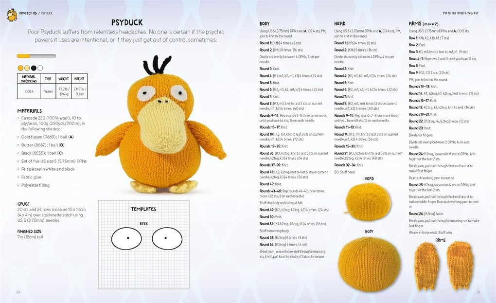 Pokémon Knitting Pikachu Kit