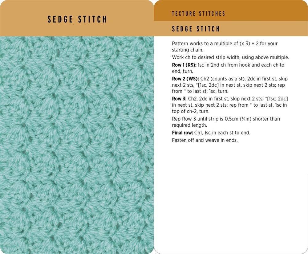 Crochet Stitches Card Deck