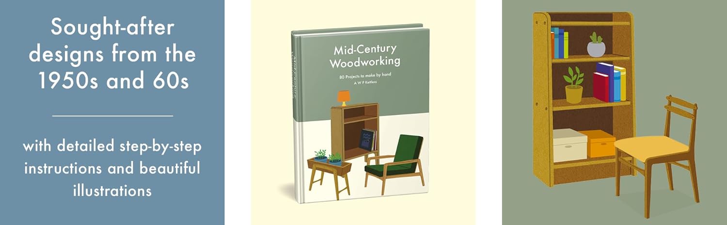 Mid-Century Woodworking Pattern Book: 80 projects to make by hand