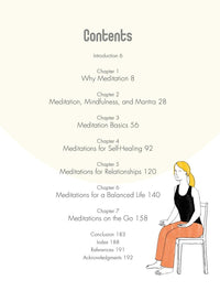 The Little Book of Meditation: Easy ways to beat stress, improve well-being, and go with the flow