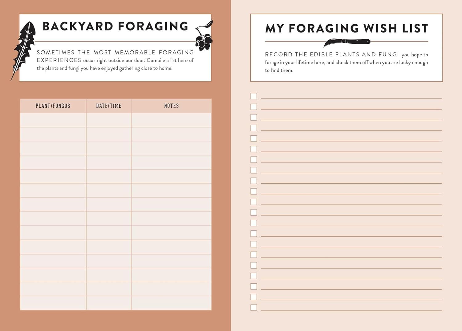 Forager's Journal