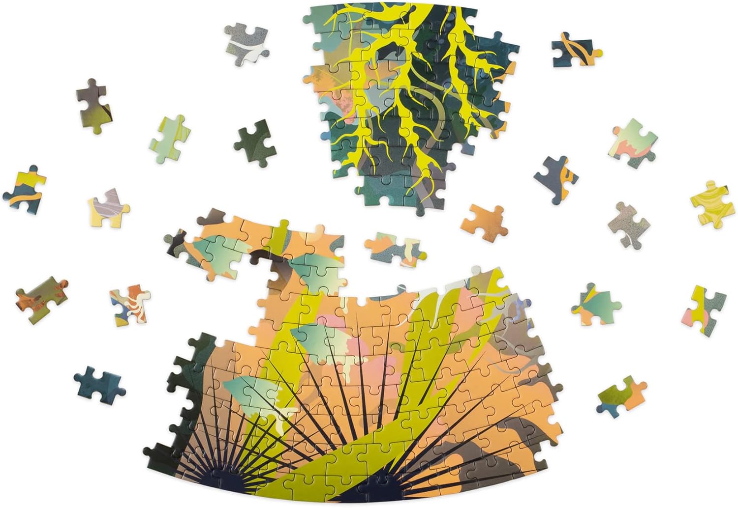 Reef Dream: A Flow State Circular Jigsaw Puzzle
