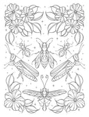 Bugs & Blooms: A Botanical Coloring Book