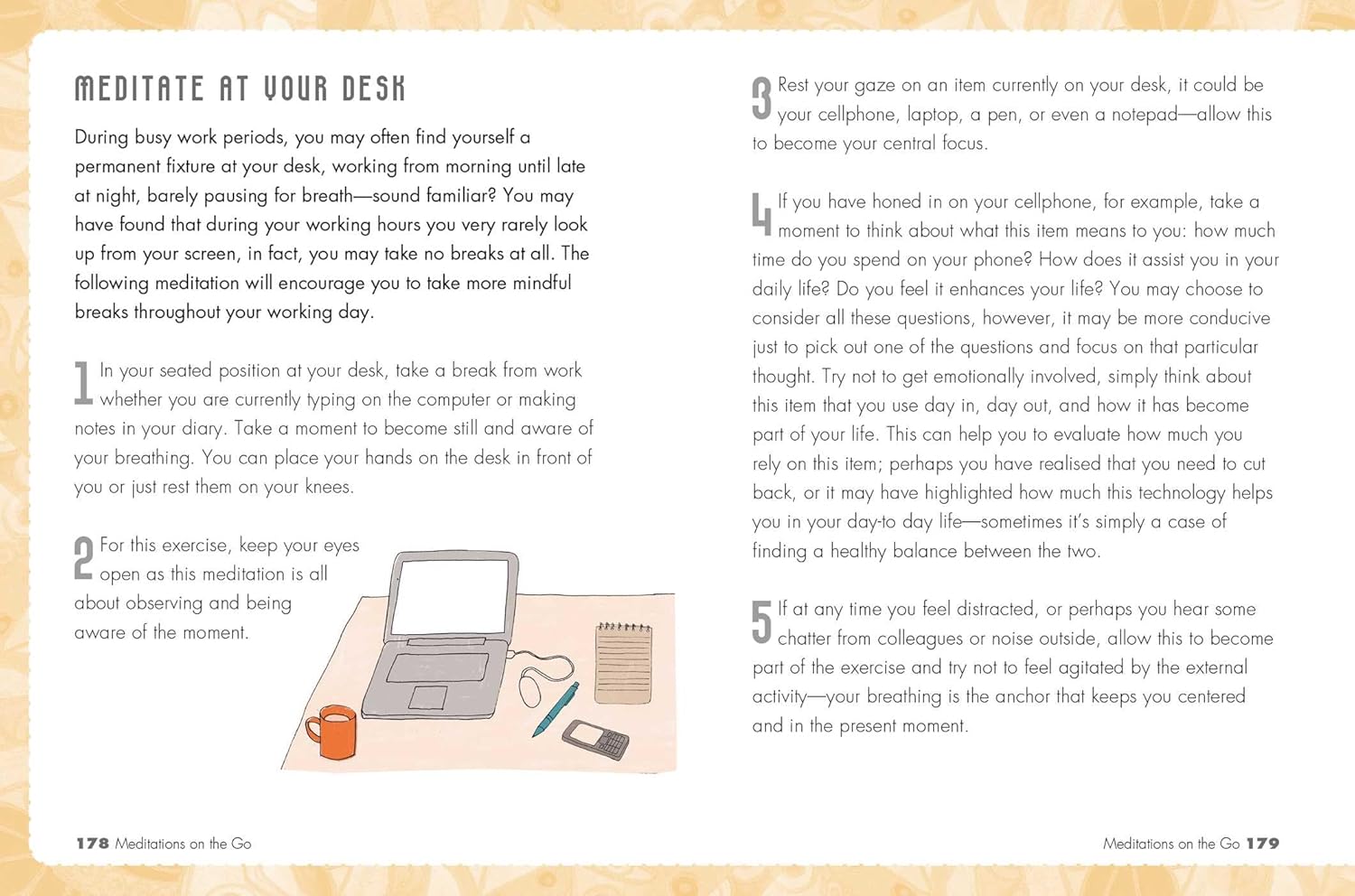 The Little Book of Meditation: Easy ways to beat stress, improve well-being, and go with the flow