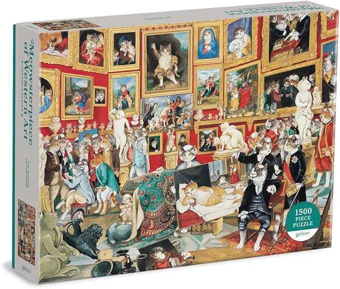 Tribuna of the Uffizi Meowsterpiece of Western Art Puzzle 1500 Piece