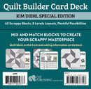 Quilt Builder Card Deck – Kim Diehl Special Edition: 40 Charming Blocks, 8 Lovely Layouts, Plentiful Possibilities
