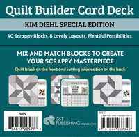 Quilt Builder Card Deck – Kim Diehl Special Edition: 40 Charming Blocks, 8 Lovely Layouts, Plentiful Possibilities