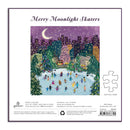 Merry Moonlight Skaters 500 Piece Foil Puzzle