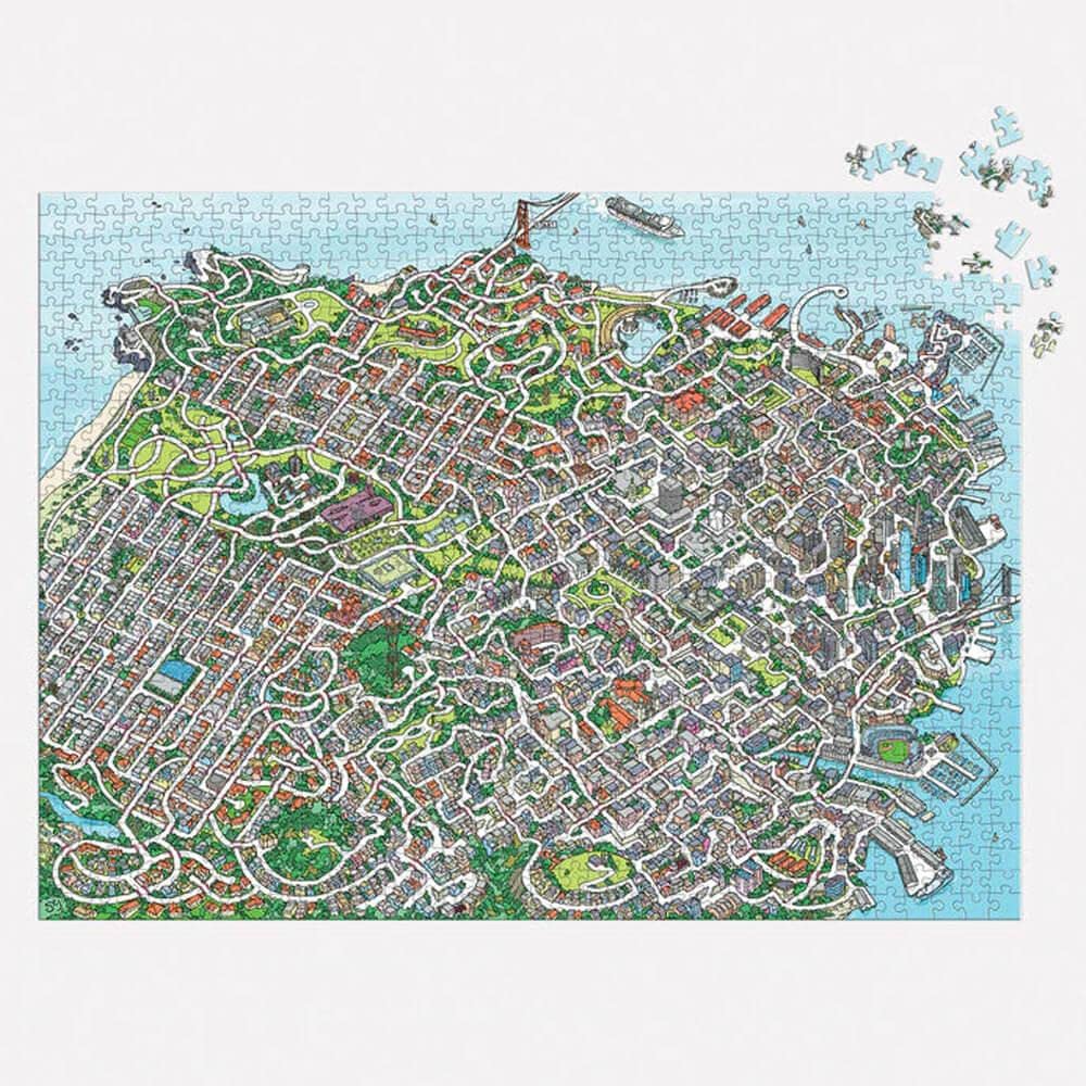 The City by The Bay 1000 Piece Maze Puzzle