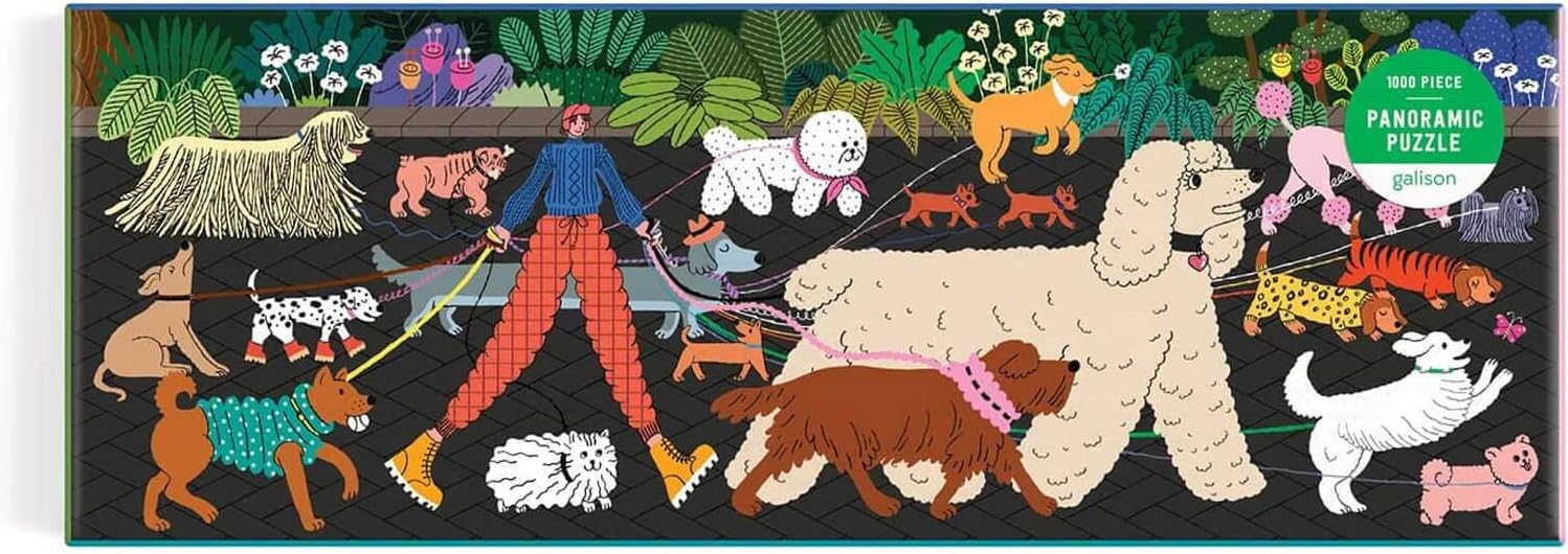 Dog Walk 1000 Piece Panoramic Puzzle