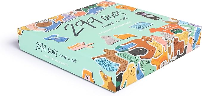 299 Dogs and a Cat: A 300 Piece Canine Cluster Puzzle
