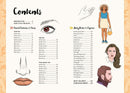 10 Step Drawing: People: Draw 30 people in 10 easy steps