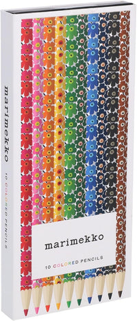Marimekko Colored Pencils (Unikko) - 10 Colored Pencils