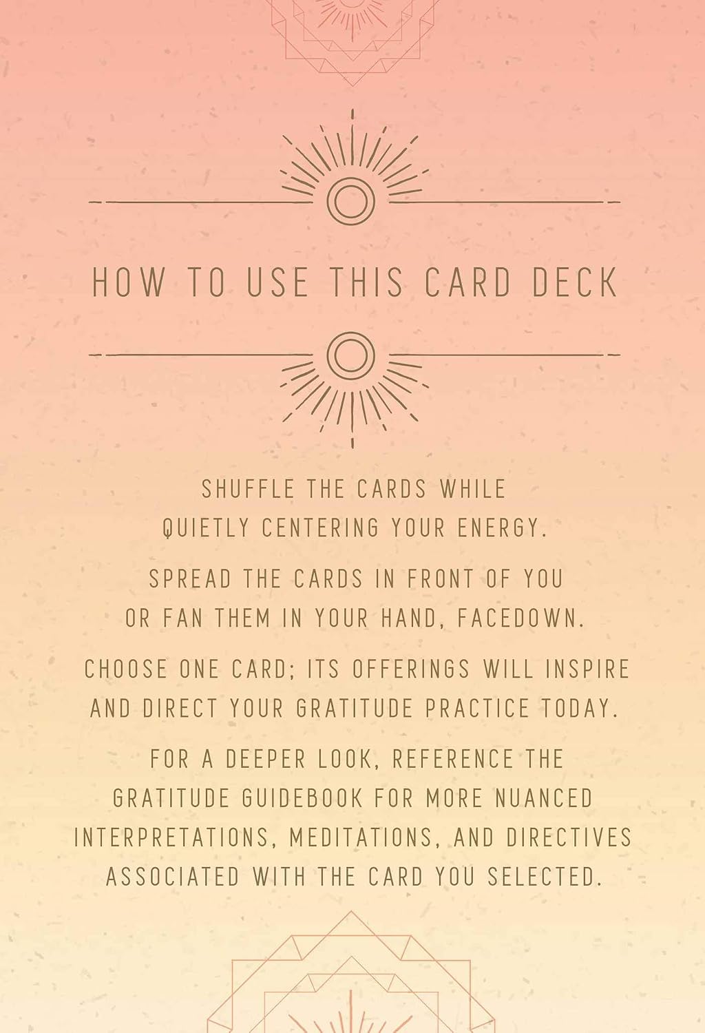 Gratitude: Inspirational Card Deck and Guidebook