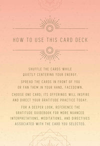 Gratitude: Inspirational Card Deck and Guidebook